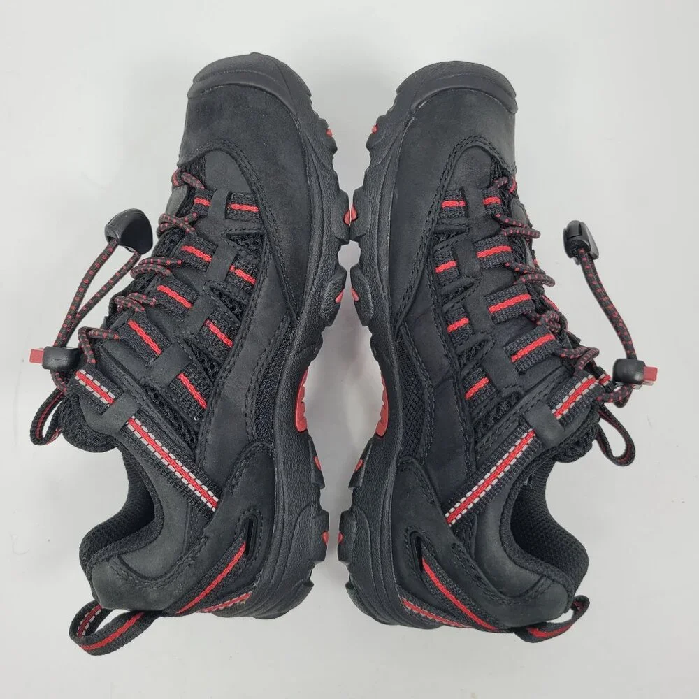 Keen Kid's Black Red Waterproof Hiking Shoes US Size 1 NWOT - Picture 6 of 8